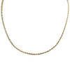 Collier d'occasion 2 ors 375 maille corde 40 cm - vue V1