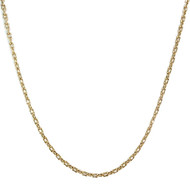 Chaine d'occasion or 750 jaune maille forçat 60 cm