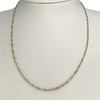 Collier d'occasion or 375 jaune maille torsadée 46 cm - vue V2