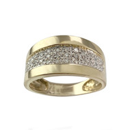 Bague d'occasion 2 ors 750 diamants