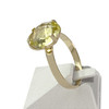 Bague d'occasion or 750 jaune quartz vert - vue V2