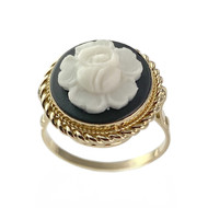 Bague d'occasion or 750 jaune camée