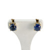 Boucles d'oreilles d'occasion or 750 jaune saphirs - vue V1