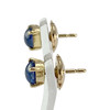 Boucles d'oreilles d'occasion or 750 jaune saphirs - vue V2
