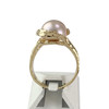 Bague d'occasion or 750 jaune perle de culture - vue V3