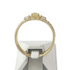 Bague d'occasion or 750 jaune opale zirconias - vue V3