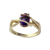 Bague d'occasion or 750 jaune améthyste - vue V1
