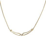 Collier d'occasion or 750 jaune diamant 40.5 cm