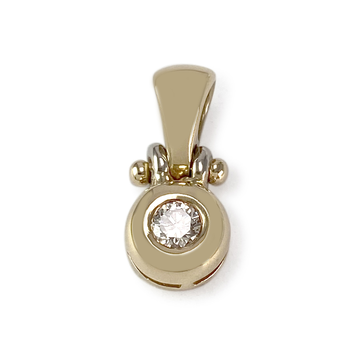 Pendentif d'occasion or 750 jaune diamant