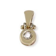 Pendentif d'occasion or 750 jaune diamant