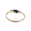 Bague d'occasion or 750 jaune saphir - vue V1