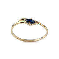 Bague d'occasion or 750 jaune saphir
