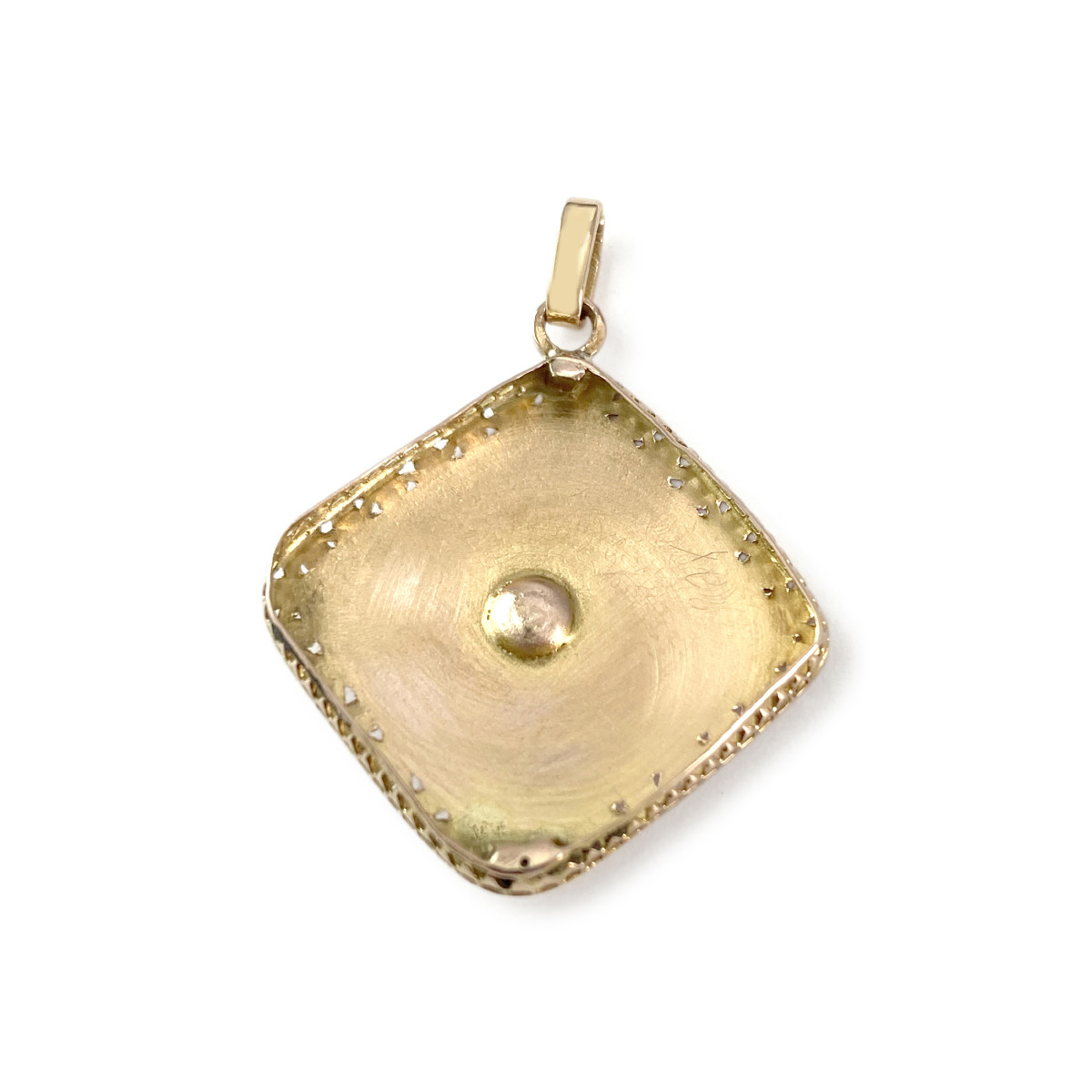 Pendentif d'occasion or 750 jaune perle