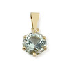 Pendentif d'occasion or 750 jaune aigue marine - vue V1