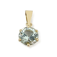 Pendentif d'occasion or 750 jaune aigue marine