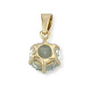 Pendentif d'occasion or 750 jaune aigue marine - vue V2