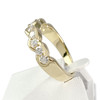 Bague d'occasion or 750 jaune diamants - vue V2