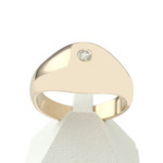 Bague d'occasion or 750 jaune diamants - vue 1