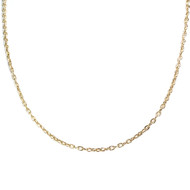 Collier d'occasion or 750 jaune maille forçat 42 cm