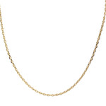 Chaine d'occasion or 750 jaune maille forçat 56 cm - vue 1