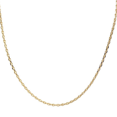 Chaine d'occasion or 750 jaune maille forçat 56 cm