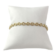 Bracelet d'occasion or 750 jaune 22 cm