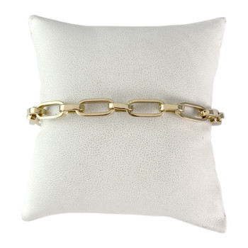 Bracelet d'occasion or 750 jaune maille fantaisie 20 cm