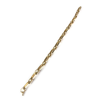 Bracelet d'occasion or 750 jaune maille fantaisie 20 cm