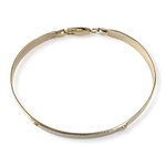 Bracelet jonc d'occasion 2 ors 750 18,5 cm - vue 3