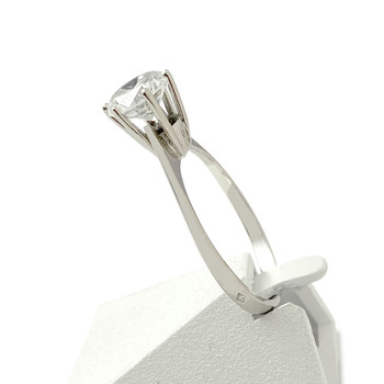 Solitaire d'occasion or 750 blanc 1.30 carat