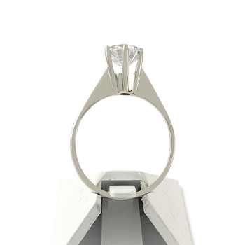 Solitaire d'occasion or 750 blanc 1.30 carat