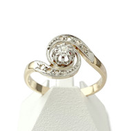 Bague d'occasion 2 ors 750 diamants