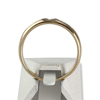 Tweedehands gouden ring 750 gele diamanten