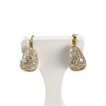Boucles d'oreilles d'occasion or 750 jaune diamants - vue 1