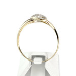 Bague d'occasion or 750 jaune diamants - vue 3