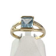 Bague d'occasion or 750 jaune topaze