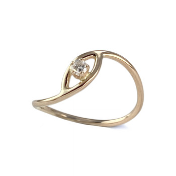 Bague d'occasion or 750 jaune diamant