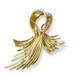 Tweedehands broche in 750 geel goud - bekijk 2