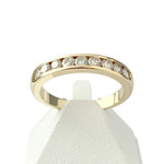 Bague d'occasion or 750 jaune diamants - vue 1