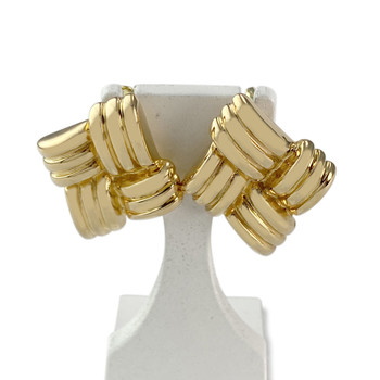 Second-hand stud earrings 750 yellow gold