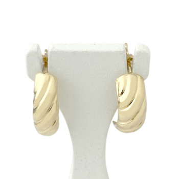 Boucles d'oreilles clous d'occasion or 750 jaune