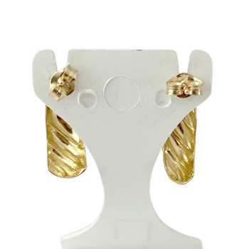 Boucles d'oreilles clous d'occasion or 750 jaune