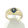 Bague d'occasion or 750 jaune saphirs - vue V1