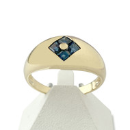 Bague d'occasion or 750 jaune saphirs