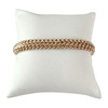Bracelet d'occasion or 750 rose maille fantaisie 19,5 cm - vue V1