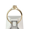 Solitaire d'occasion or 750 jaune diamant - vue V3