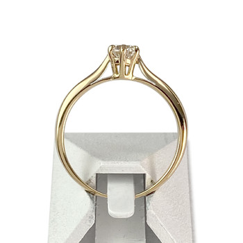 Solitaire second hand gold 750 yellow diamond