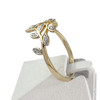 Bague d'occasion or 750 2 tons diamants - vue V2