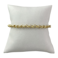 Bracelet d'occasion or 750 jaune maille jaseron 19,5 cm