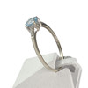 Bague d'occasion or 375 blanc diamants topaze - vue V2